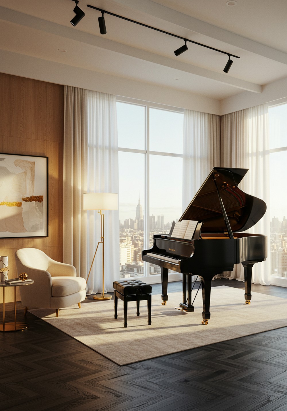 Another Luxury Piano Studio With Creative Charm