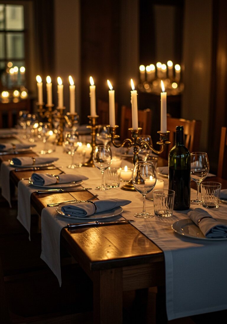 Candlelit Charm For Dreamy Dining Table Decor