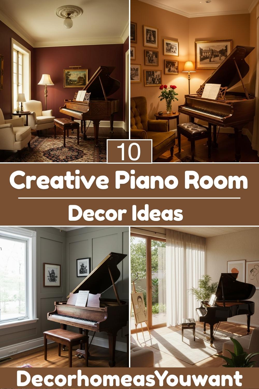 Creative Piano Room Decor ideas