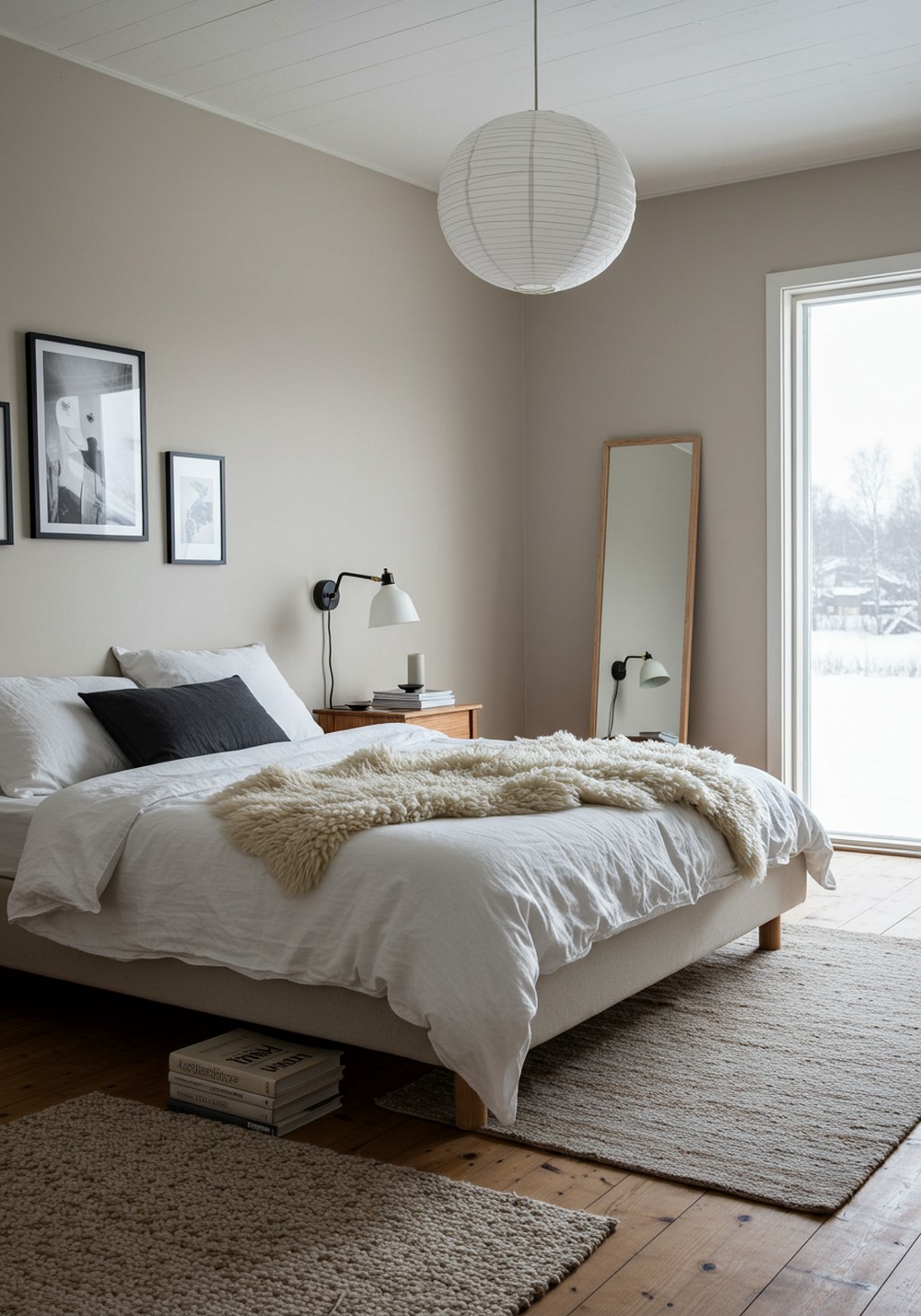 Sleek Scandinavian Simplicity Guest Bedroom