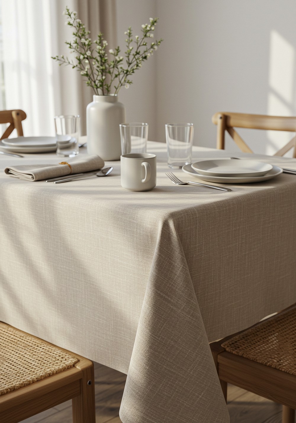 Soft Textures And Fabrics In Table Decor