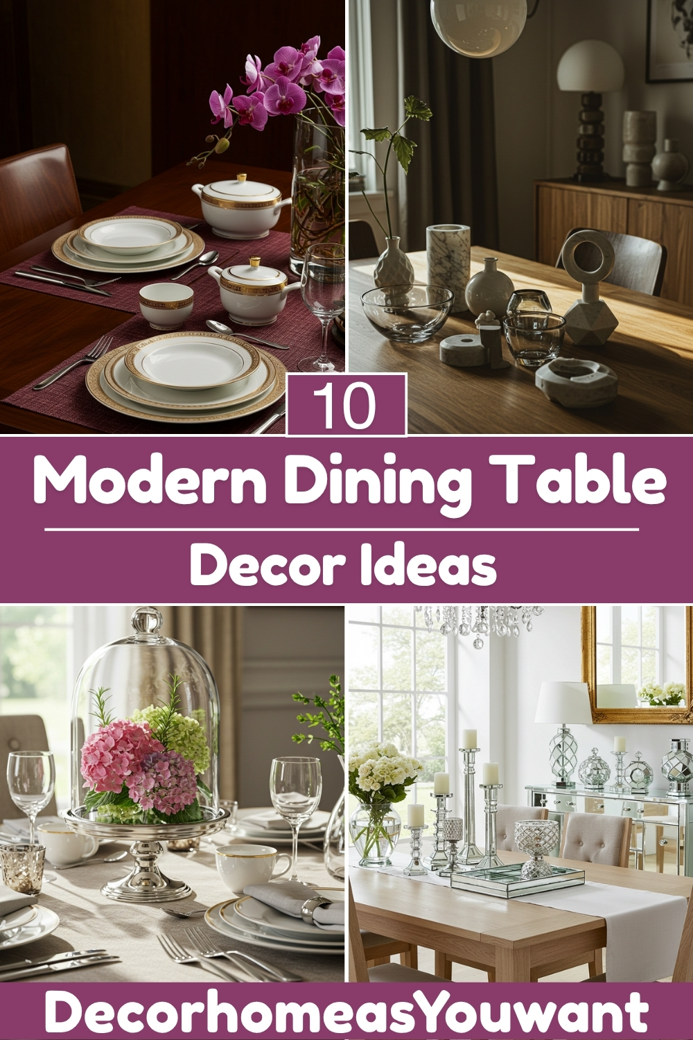 Superb Modern Dining Table Decor ideas