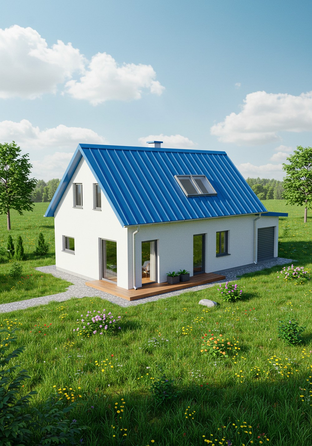 The Rising Popularity Of Blue Metal Roof Houses
