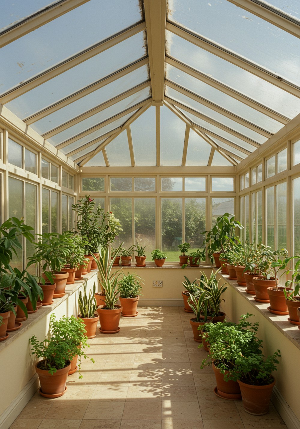 The Sunlit Greenhouse Glow Lush Plant Room