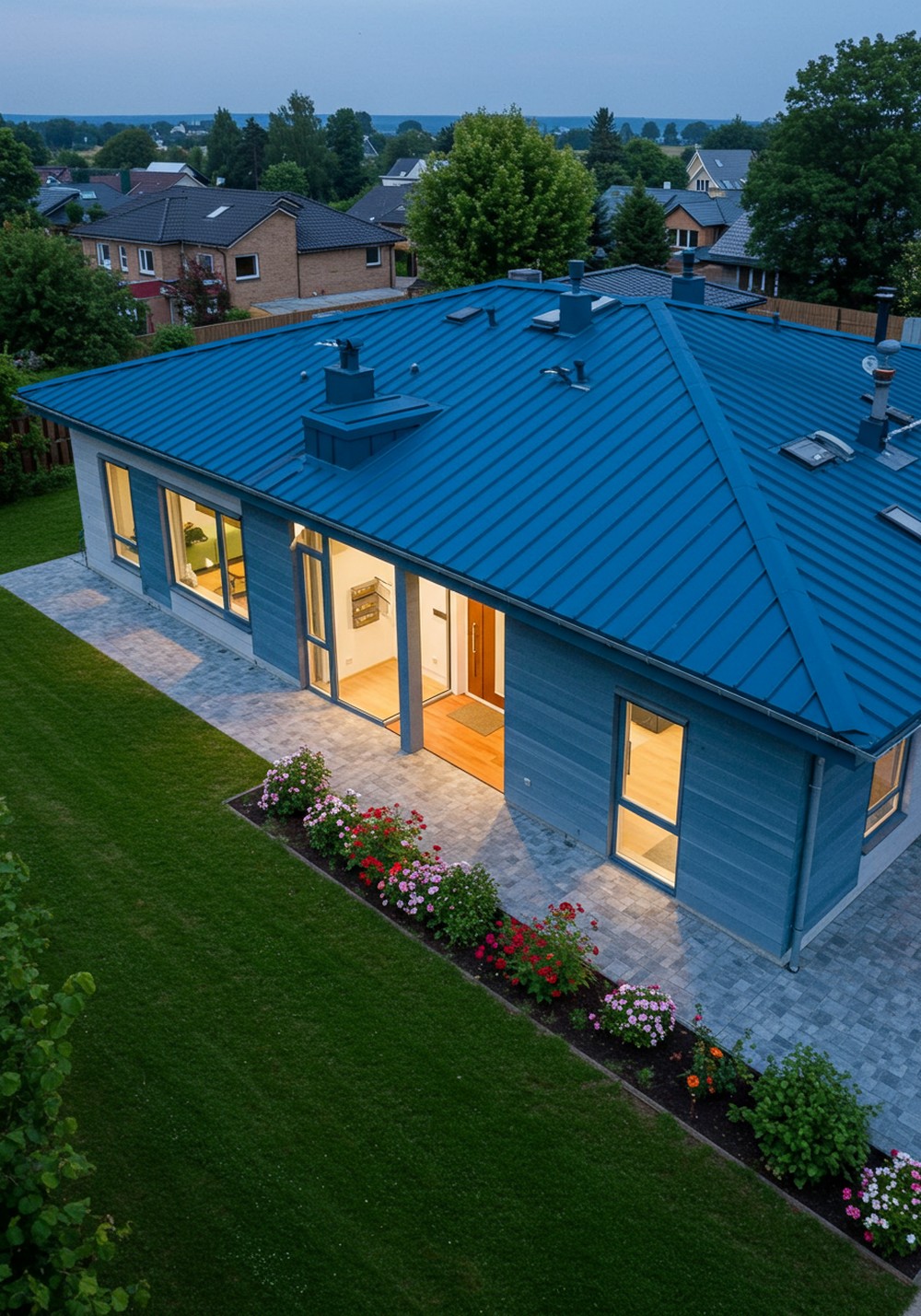 Why Blue Metal Roof Houses Are Trending Now