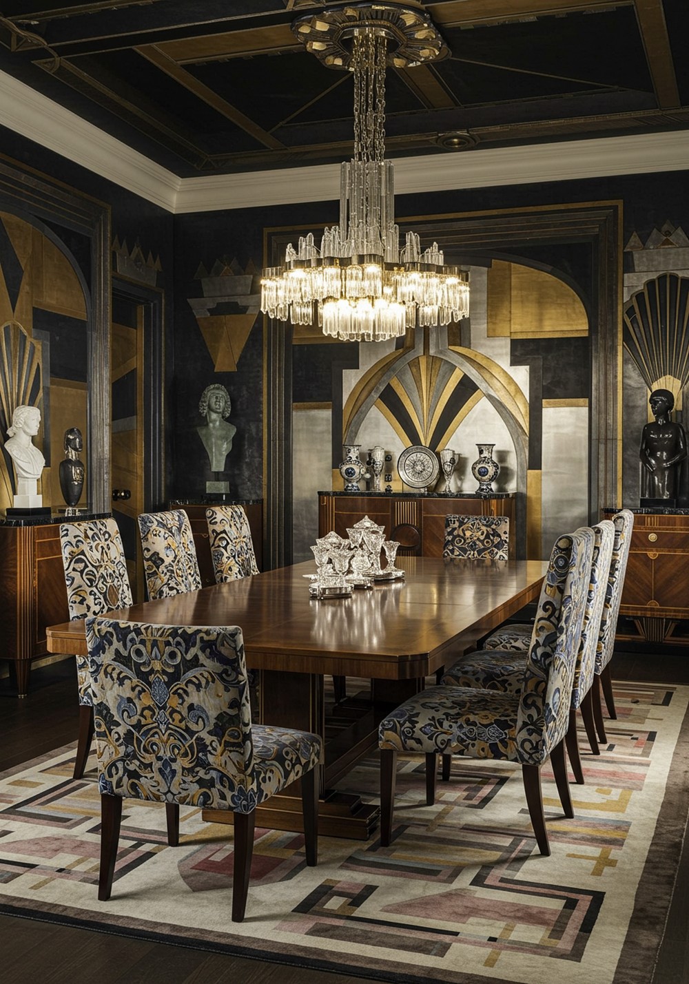 Art Deco Elegance For An Inspiring Dining Room