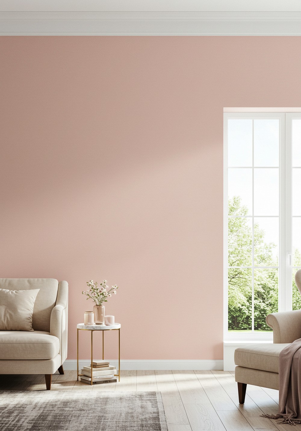 Blush Pink Romantic Charm For A Feminine Accent Wall Color