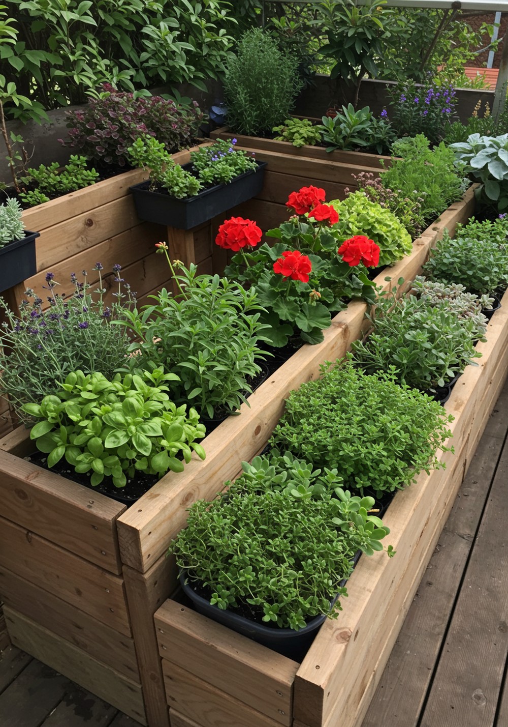Chic Container Garden Divider Ideas