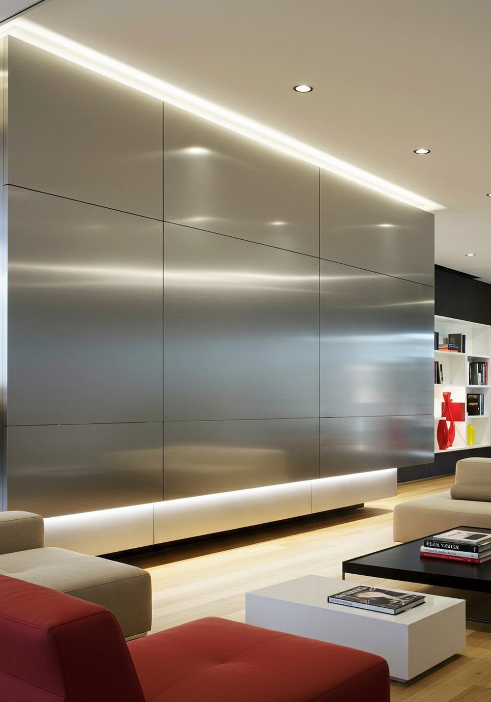 Cool Silver Sleek And Modern Accent Wall Color Inspiration