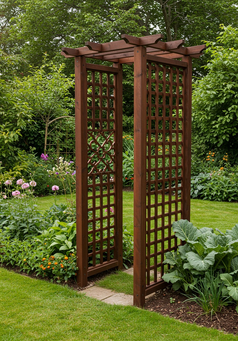 Decorative Lattice Garden Divider Designs