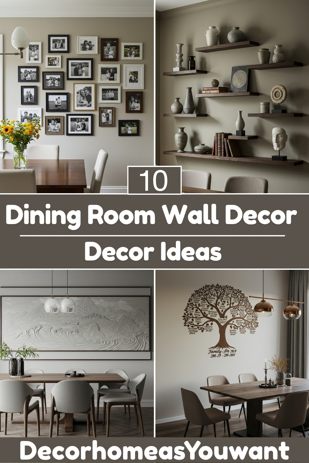 Dining Room Wall decor ideas