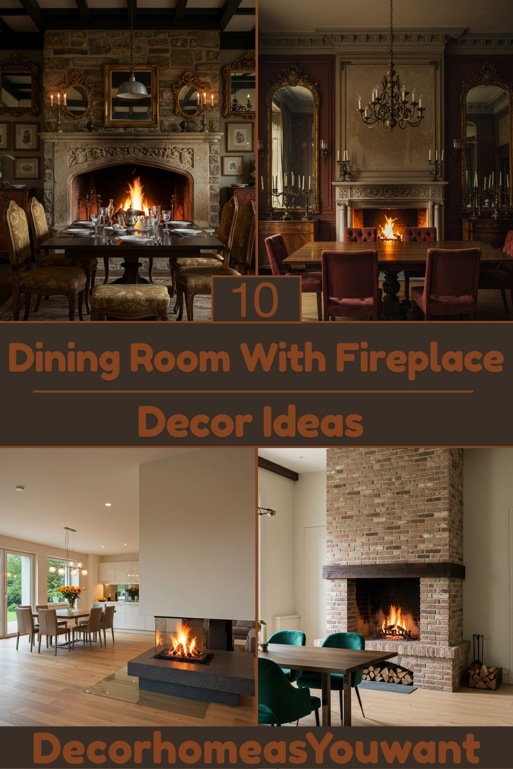 Dining Room With Fireplace decor ideas