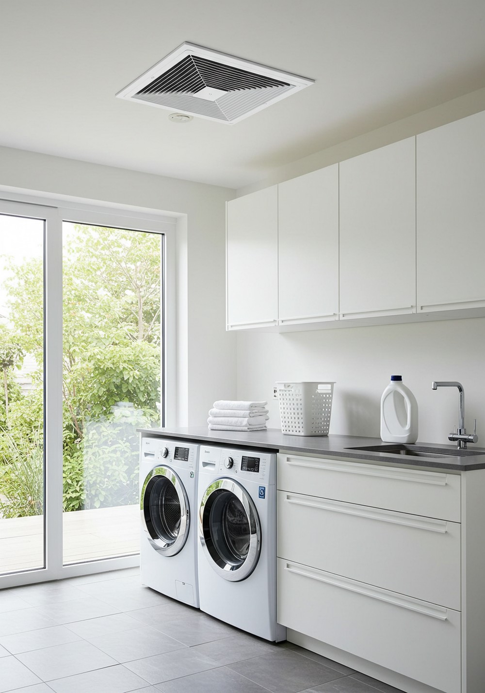 Efficient Ventilation Upgrade Modern Laundry Room