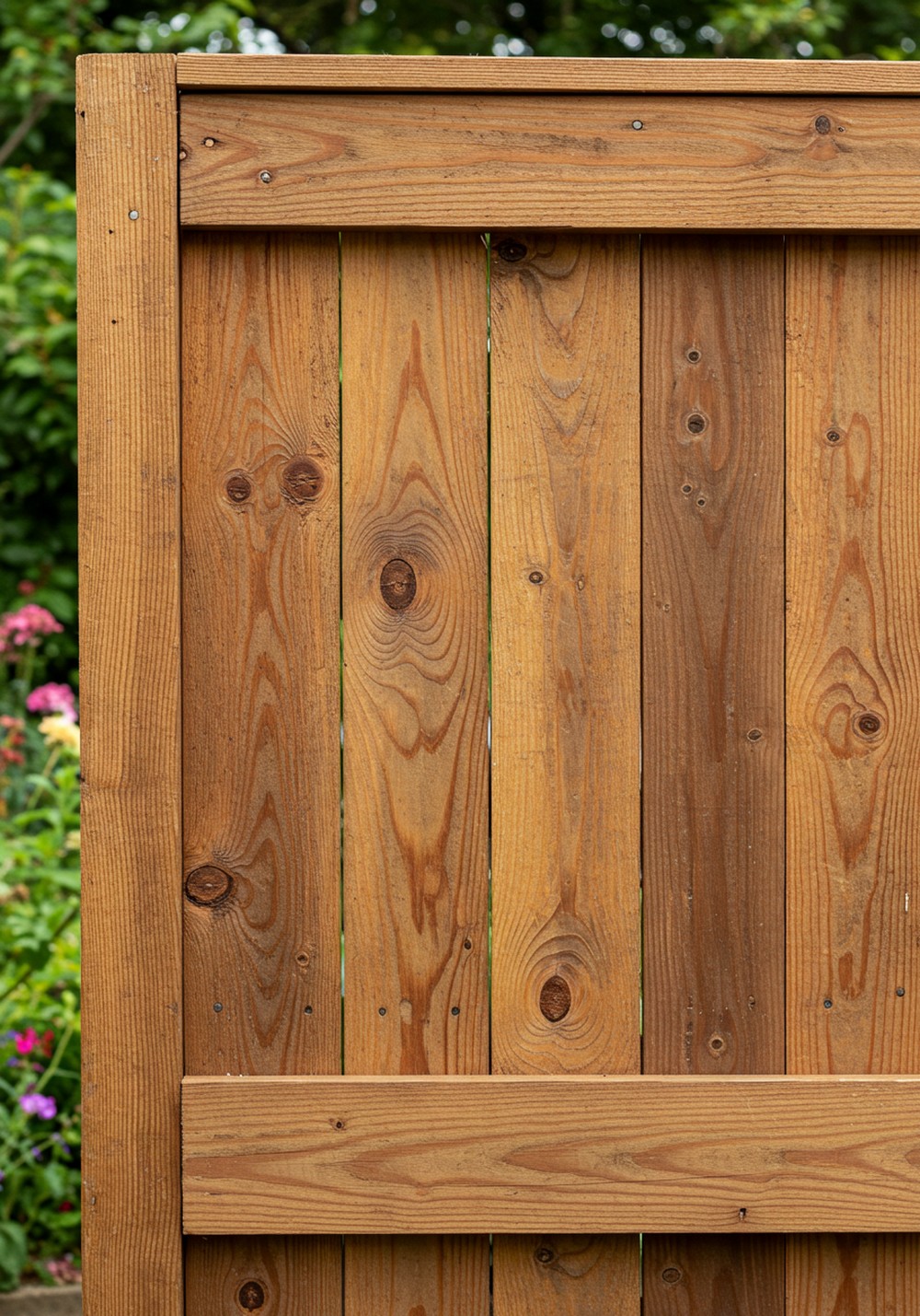 Exposed Timber Grain Rustic Wainscoting Look