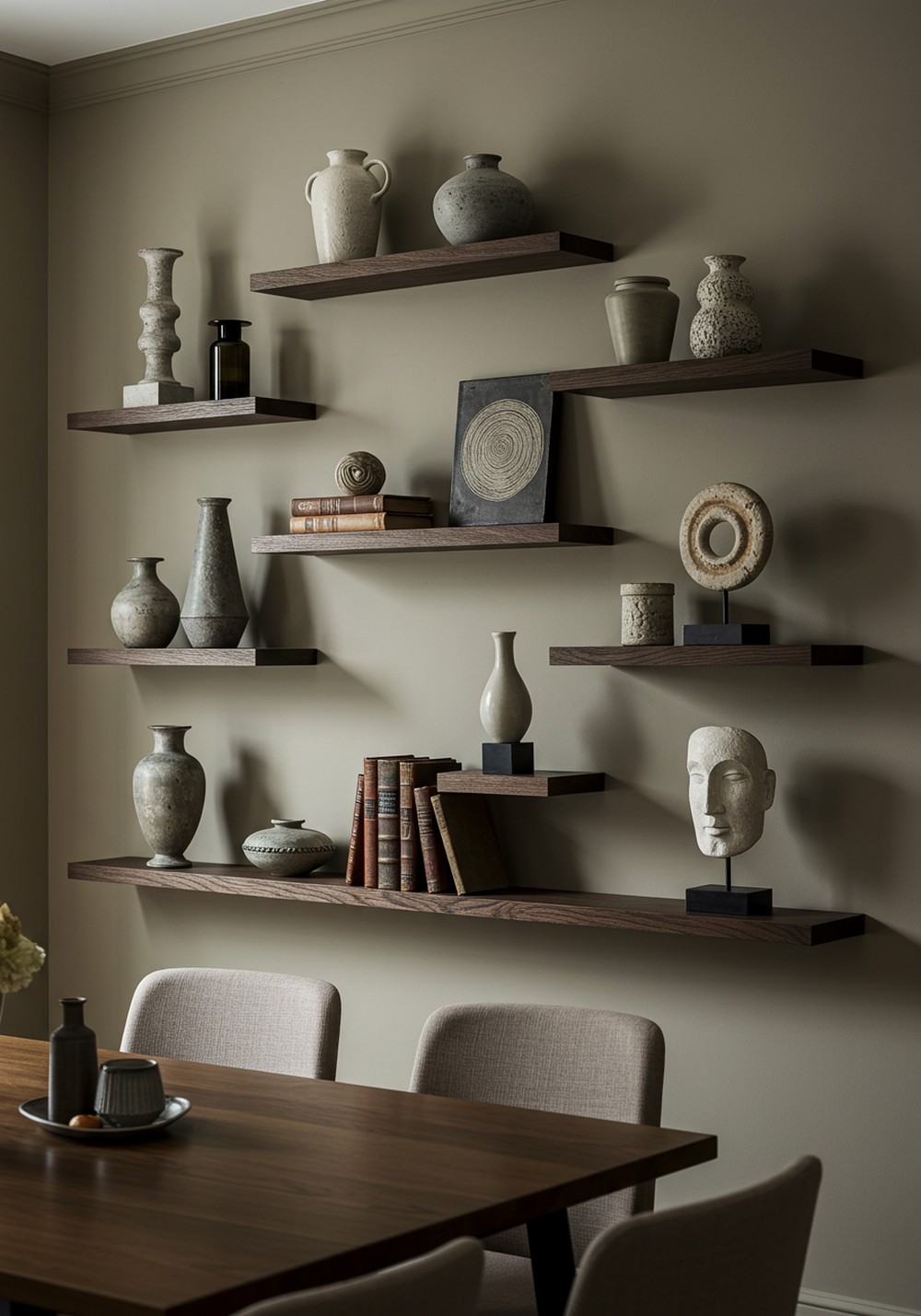 Floating Shelves Styling Inspiring Dining Room Wall Decor