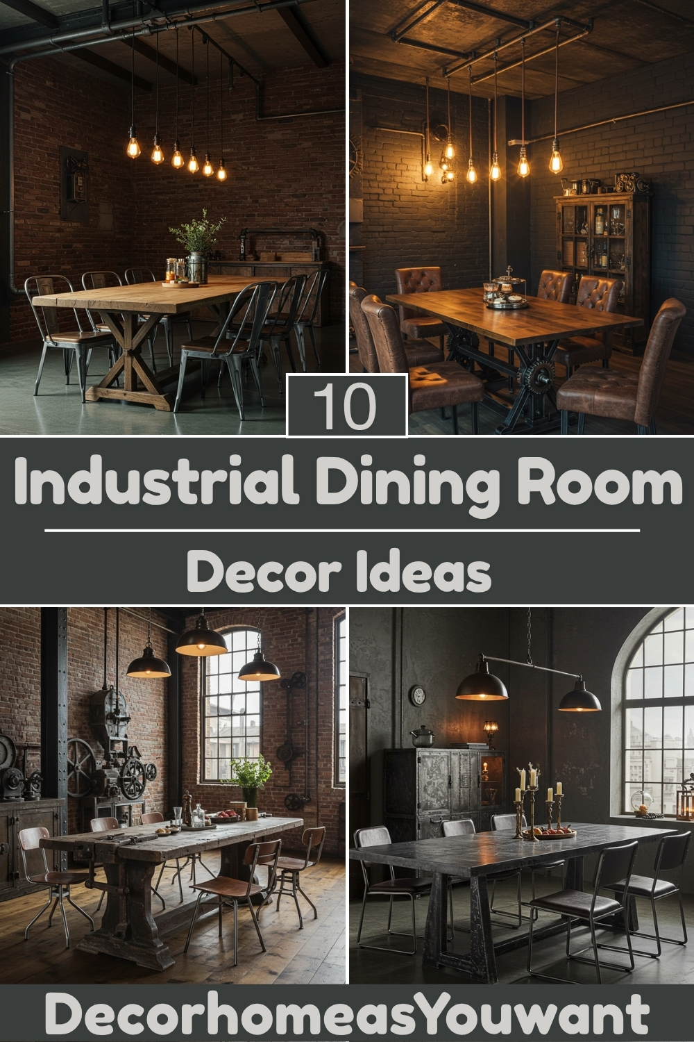 Industrial Dining Room decor ideas