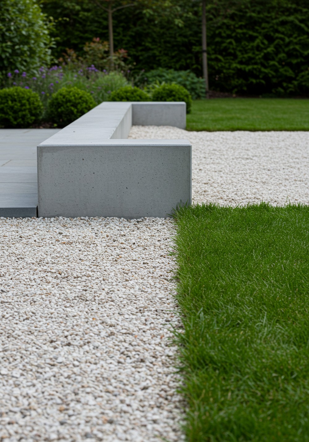 Minimalist Gravel Garden Divider Concepts
