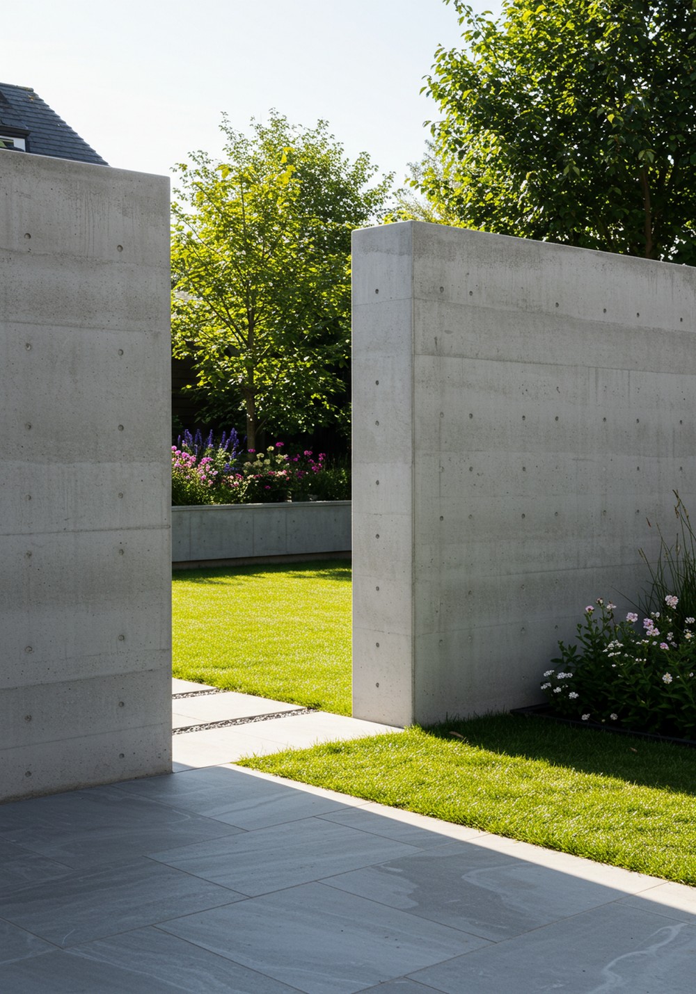 Modern Concrete Garden Divider Looks