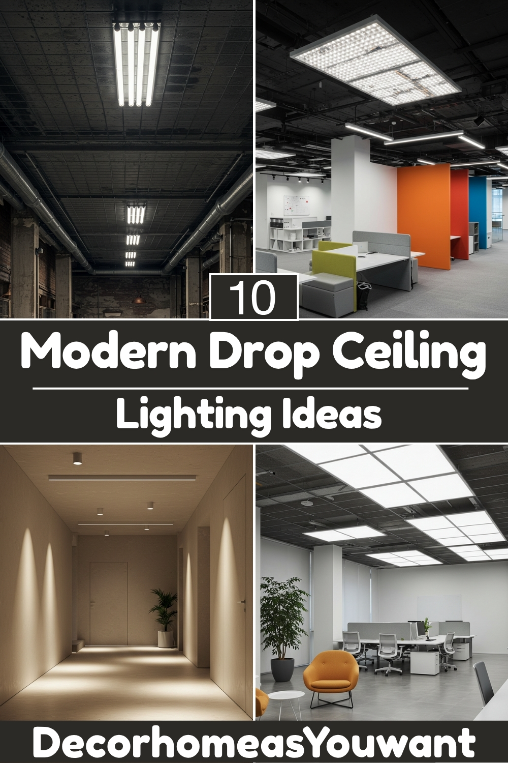 Modern Drop Ceiling Lighting decor ideas