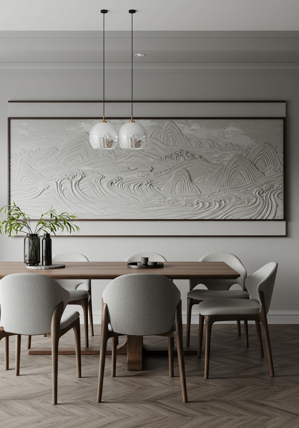 Nature Inspired Accents Inspiring Dining Room Wall Decor