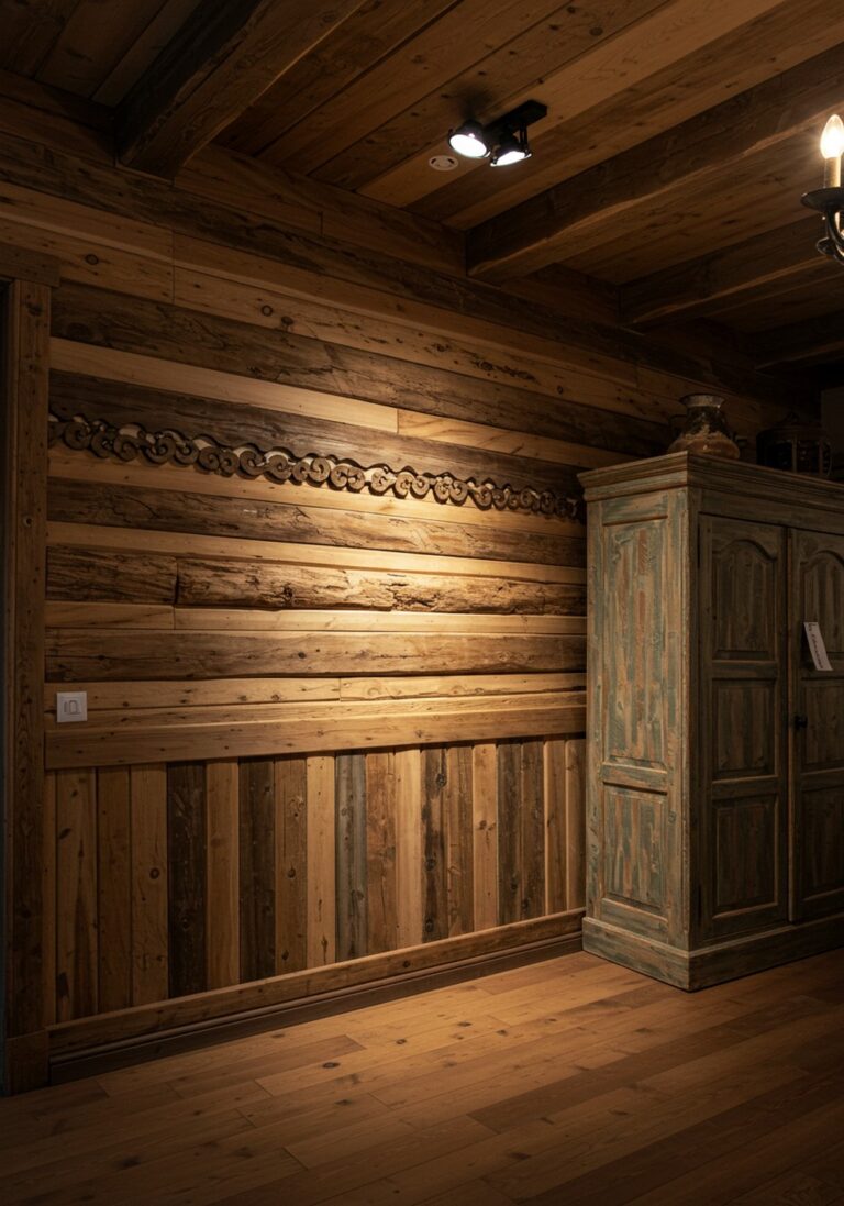Raw Edge Appeal Rustic Wainscoting Concepts