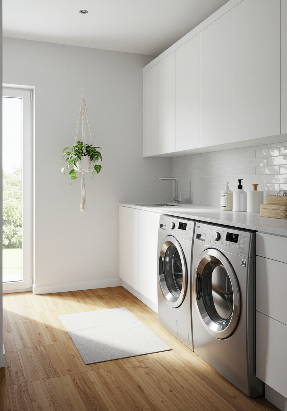Sustainable Style Goals Modern Laundry Room