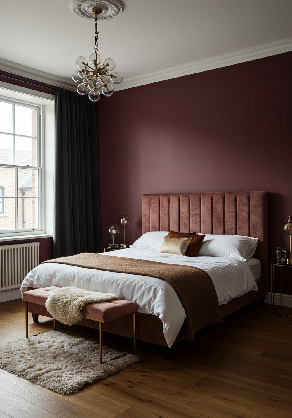 Rich Burgundy Warmth Luxury And Drama In An Accent Wall Color