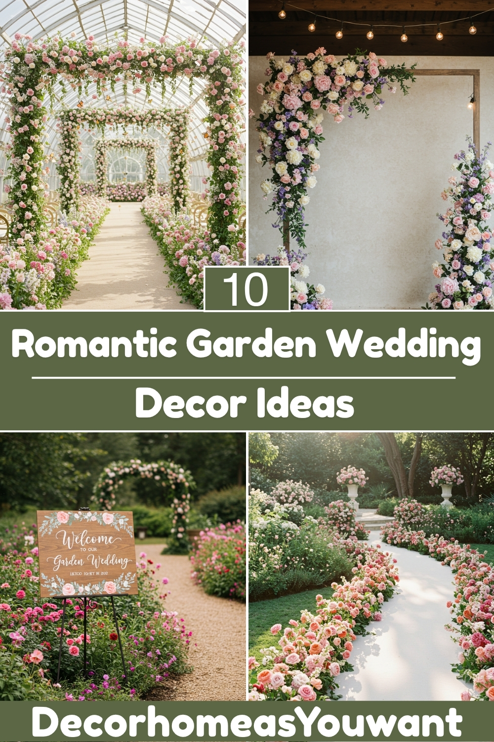 Romantic Garden Wedding Decor ideas