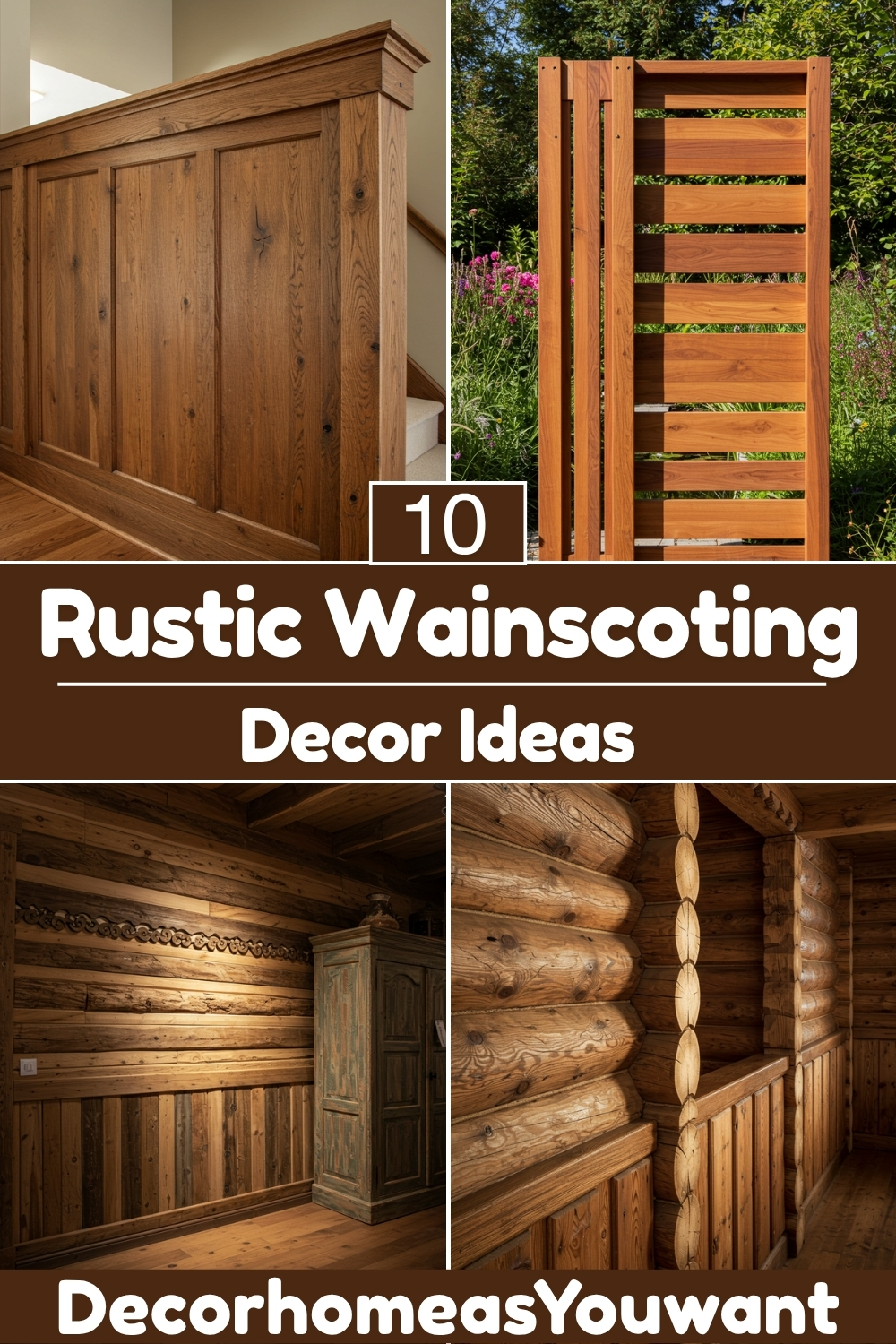 Rustic Wainscoting decor ideas