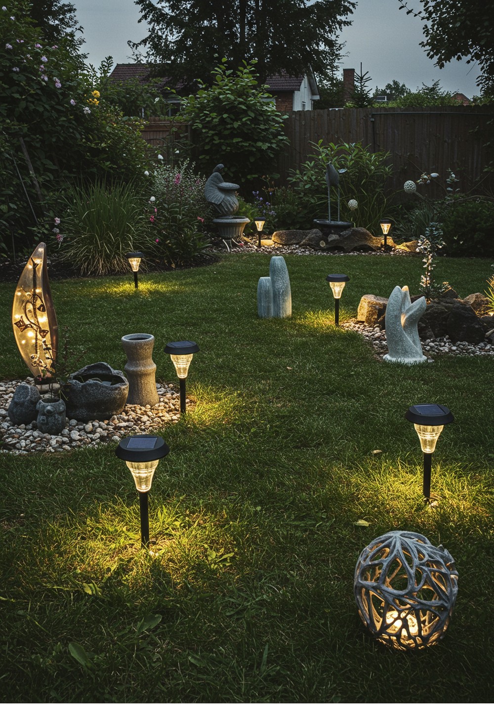 Solar Glow Wonders Garden Art