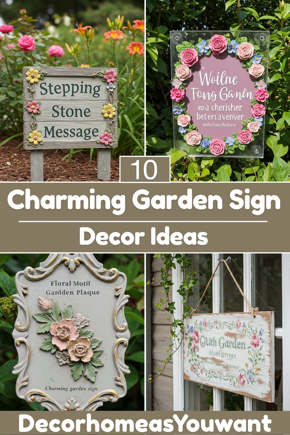 Superb Charming Garden Sign Decor ideas