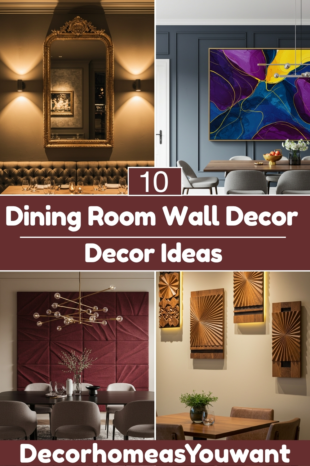 Superb Dining Room Wall decor ideas
