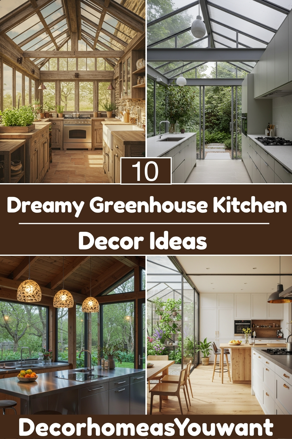 Superb Dreamy Greenhouse Kitchen decor ideas