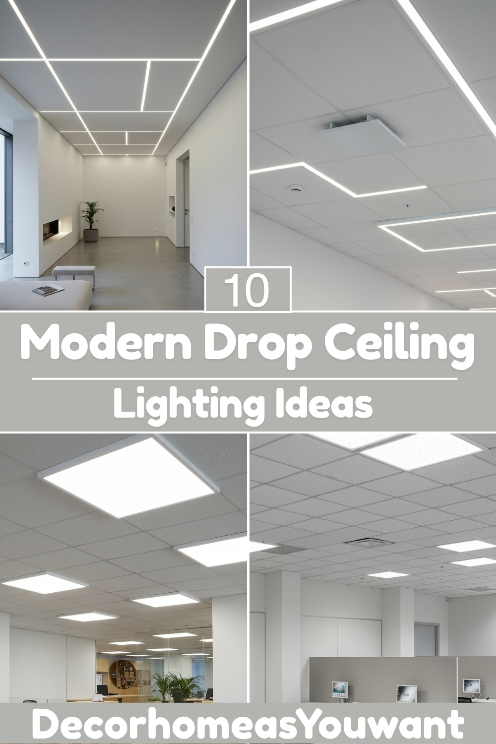 Superb Modern Drop Ceiling Lighting decor ideas