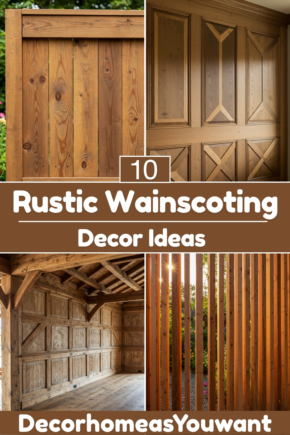 Superb Rustic Wainscoting decor ideas
