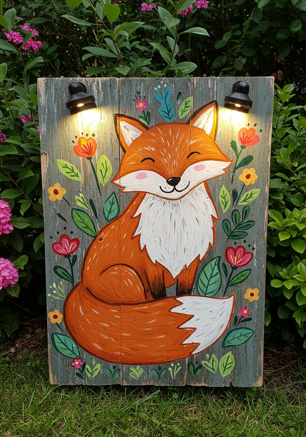 Adorable Animal Cutout Themed Garden Sign