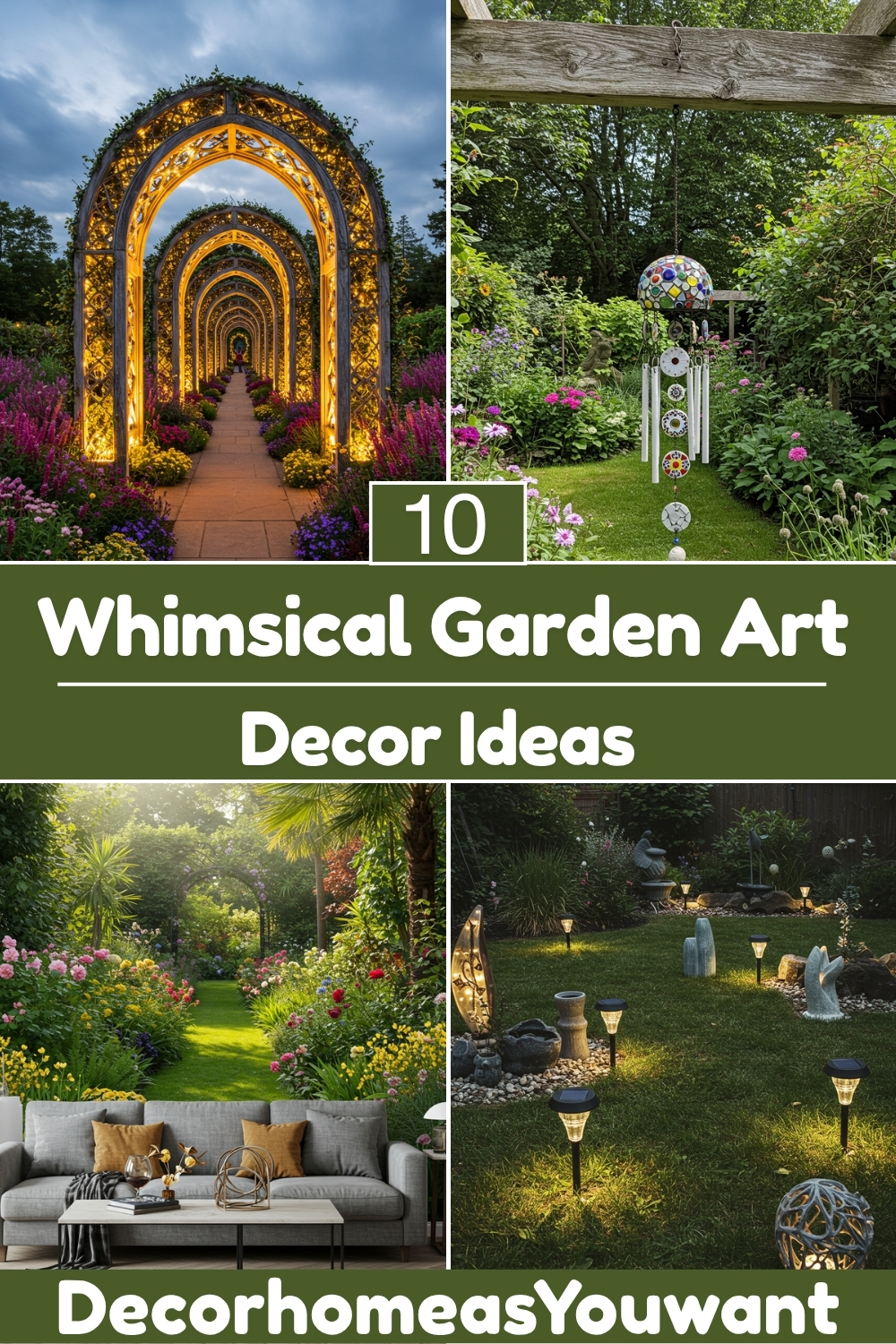 Whimsical Garden Art decor ideas